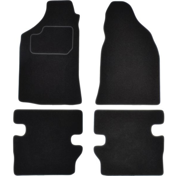 Set Covorase Auto Mocheta Fata + Spate Mammooth Mazda BT-50 2006-2015 Pick-up Negru MMT A041 MAZ110 PRM 01